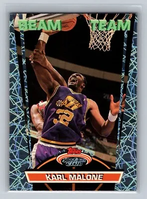 1992-93 Topps Stadium Club Beam Team Insert Karl Malone #17 HOF Utah Jazz Card • $10.89