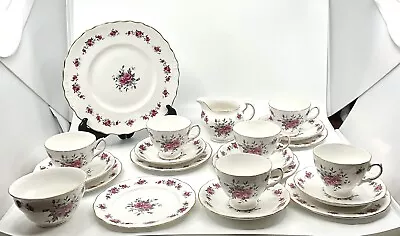 QUEEN ANNE BONE CHINA 21 PIECE TEA SET. Sh1 • £32.99