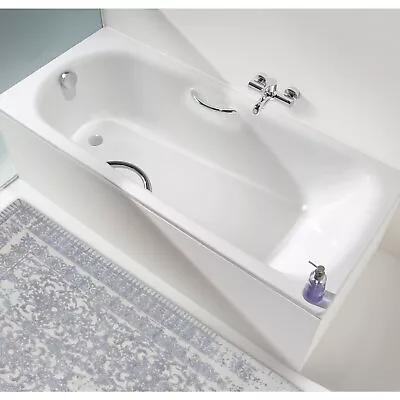 Kaldewei Saniform Plus Anti-Slip Steel Bath & Grip Holes - 1600mm X 700mm - 2TH • £402.95