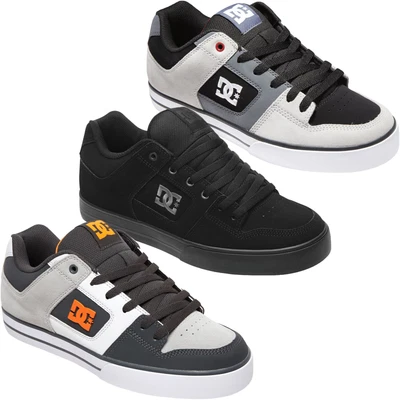 DC Shoes Mens Pure Leather Low Top Skateboarding Trainers Sneakers Shoes • $127.55