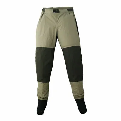 Fly Fishing Waders Pants Stocking Foot Waterproof Wading Trousers Waist Wader • $75.99