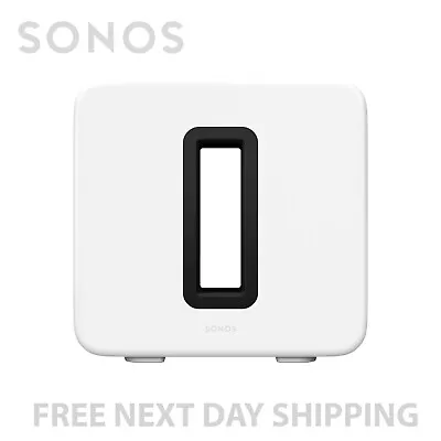 Sonos Sub Gen3 - White Wireless Active Subwoofer Surround Sound Cinema System • £749