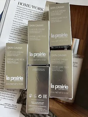 5 X La Prairie Skin Caviar Luxe Eye Cream TRAVEL SIZE: 0.10 Oz/ 3 Ml =15ml • $69.98