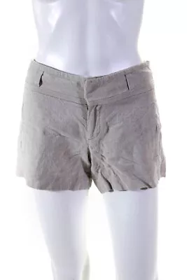 Cartonnier Anthropologie Womens Linen Mid Rise Causal Shorts Beige Size 0 • $2.99