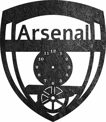 £3.18 • Buy Arsenal Fc Wall Clock- DXF Files For CNC Plasma Laser Cut Waterjet SVG CDR Files