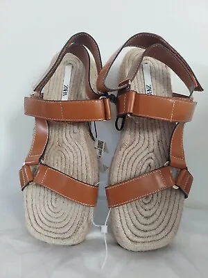 $49 • Buy Zara Strappy Sandal Size EU 39 US 8