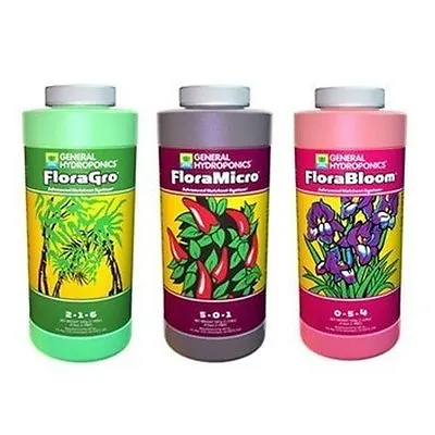 $32.89 • Buy General Hydroponics Flora Series Gro Micro Bloom 16oz Pints - Gh Nutrients