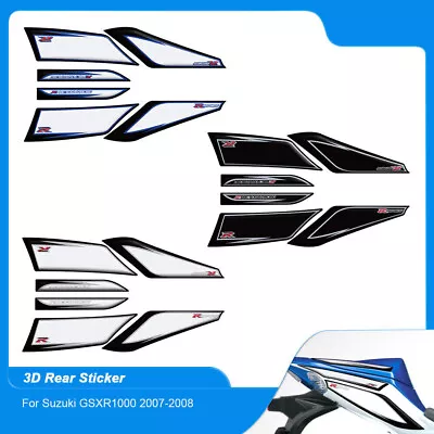 For Suzuki GSX-R GSXR 1000 2007 2008 3D Gel Rear Tail Side Fairing Decal Sticker • $31.49