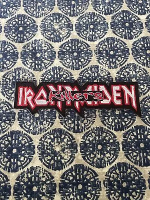 IRON MAIDEN Iron On Patch 5” Trucker Hat Rare Heavy Metal Band Killers Vtg • $9.80