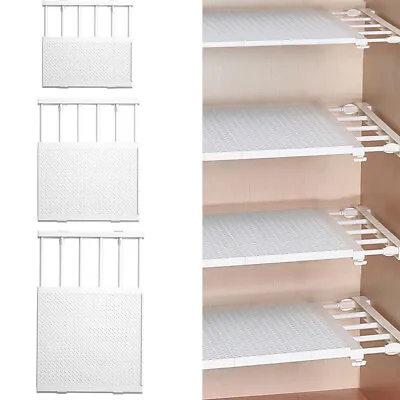 Extendable Wardrobe Storage Closet Organiser Shelf Cupboard Cabinet DividerRack • £5.99