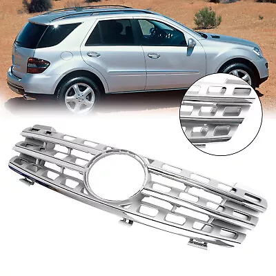 AMG Style Front Grille Grill Fit Mercedes-Benz ML-Class W164 2005-2008 Chrome • $86.71