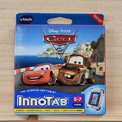 VTech Disney Pixar Cars 2  InnoTab Software  Game Educational New Sealed Mater • $19.95