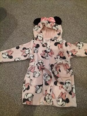 Disney Minnie Mouse Dressing Gown 2-3 • £3