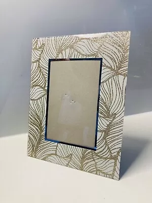 Gold Forest Leaf Mirror Glass Photo Frame 7 X 9  For 4x6” Picture • £3.50