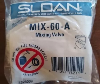Sloan MIX-60-A Mechanical Mixing Valve (3326009) • $38