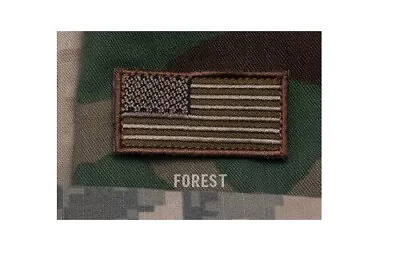 Milspec Monkey MSM Morale Patch MINI Nylon AMERICAN USA US FLAG 2  X 1  - FOREST • $8.49