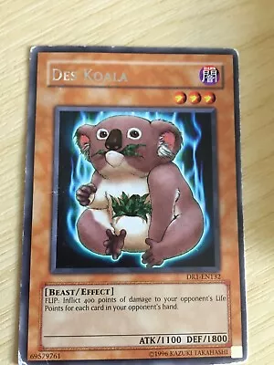 Yugioh Card Des Koala (DR1-EN132) Rare • £0.99