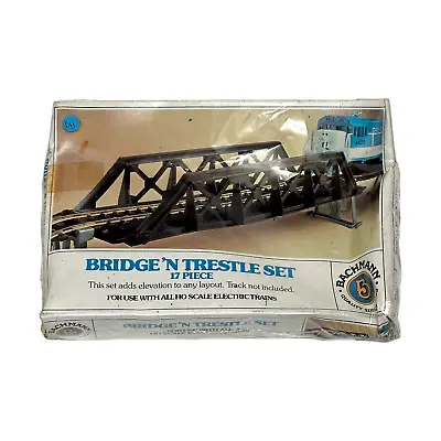 Bachmann Ho Scale Bridge 'n Trestle Set 17 Piece #46225 • $9.77