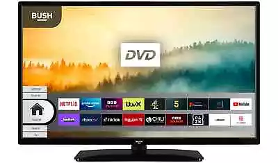 Bush 32 Inch Smart Full HD HDR Freeview TV / DVD Combi Built In Player • £281.41