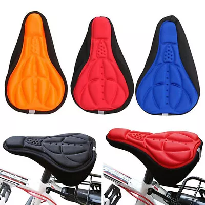 Bike Bicycle Cushion Seat Cover 3D Gel Saddle Pad Padded Soft Extra Comfort US • $3.74