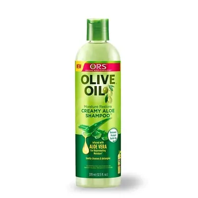 ORS OLIVE OIL MOISTURE RESTORE CREAMY ALOE SHAMPOO INFUSED WITH ALOE VERA 12.5oz • £4.99