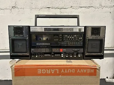 Boombox Vintage SONY CFD-5 Ghetto Blaster In Good Used Condition From 1985 • $229.99