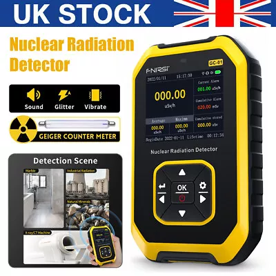 GM Geiger Counter Tube Nuclear Radiation Detector β/γ/X-Ray Dosimeter Monitor • £45.95