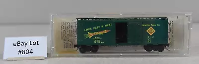 (Lot 804) N Scale Model Micro Trains 40' Box Car T.P.&W. 644 Transcontinental • $7.99