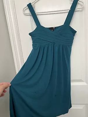 H&M Women Dress Casual Size 8 Turquoise Color • $9.95