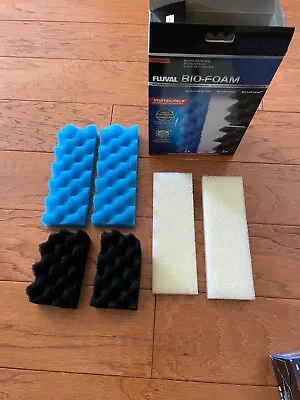 $21.84 • Buy Fluval 305 306 307 Bio-foam Value Pack 2 Bio Foam 1 Plus Black 2 Max Blue A336
