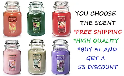 $29.99 • Buy ☆yankee Candle☆you Pick The Scent☆22 Oz Large Jar ☆free Fast Priority Shipping