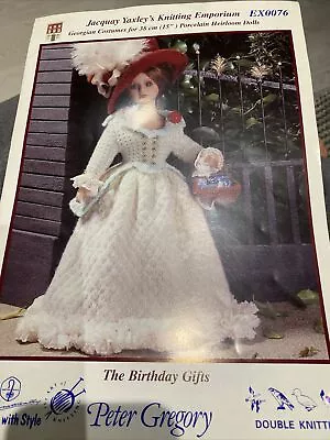 Jacquay Yaxley Knitting Emporium Pattern 15  Porcelain Doll : The Birthday Gifts • £1.20