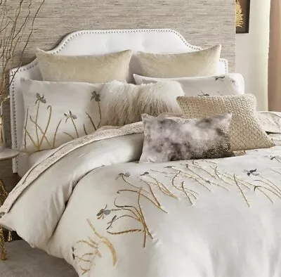 Michael Aram Iris Duvet Cover Linen KING • $350