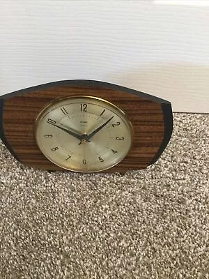 Vintage Retro Metamec Mantel Clock Quartz In Working Order Battery Operated • £7