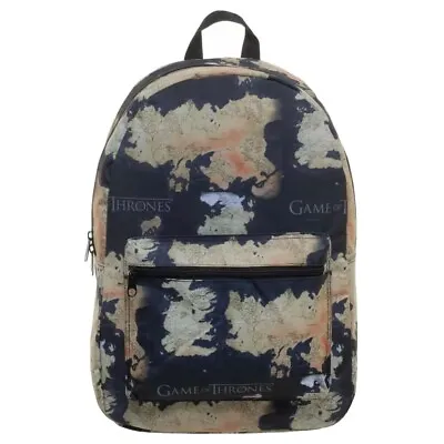 Game Of Thrones Map Back Pack Official HBO Merch Think Geek Exclusive Print NWT • $39.99