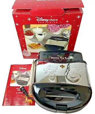 NIB! Disney Store Winnie The Pooh & Tigger Waffler Waffle Maker Iron 5555-15 • $169.95