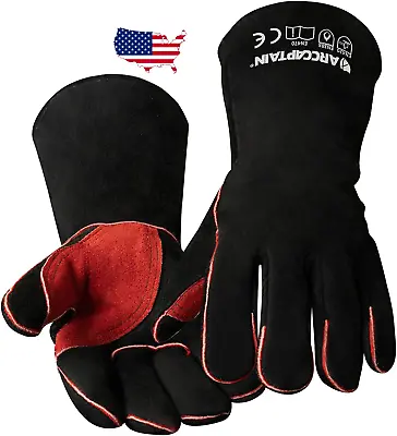 $39.99 • Buy Heat/Fire Resistant Leather Gloves With Kevlar Stitching,Mig Stick Welding Glove