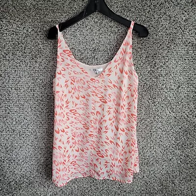 CAbi Top Womens Medium Flirty Camisole Animal Print Lined Style 237 Pink Casual • $11.99