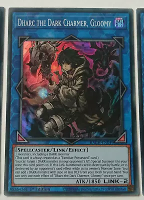 DHARC THE DARK CHARMER GLOOMY BACH-EN049 SUPER RARE 1st EDITION YUGIOH *MINT* • £1.50