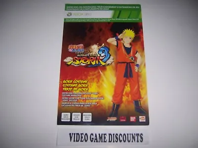 NARUTO ULTIMATE NINJA STORM 3 DLC Costume Code Xbox 360 RARE - VALID & WORKING • $9.99