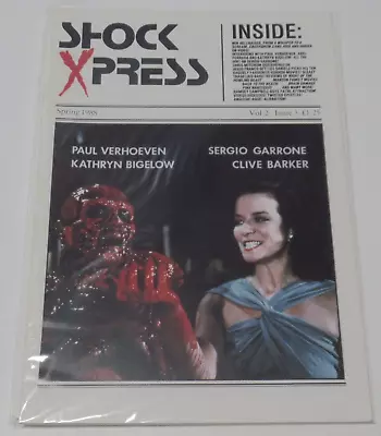 Shock Xpress Vol. 2 Issue 3 Horror Magazine Hellraiser Paul Verhoeven 1988 • $10