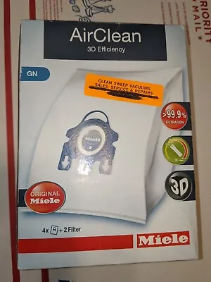 NEW Genuine Miele GN  Vacuum Bags -  4 Bags & 2 Filters Per Box • $16.95