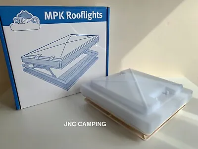 MPK Rooflight Roof Vent Sky Light 280 X 280mm & Flynet WHITE Caravan Motorhome • £49.95