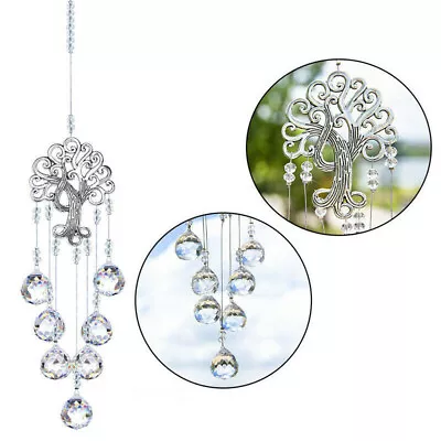 £8.98 • Buy Crystal Suncatcher Tree Of Life Ball Prism Pendant Home Window Hanging Decorate