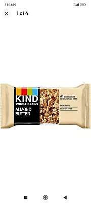KIND BARS - Whole Grains Almond Butter - FULL CASE 18 X 40g BB: 07/03/22 • £7.99