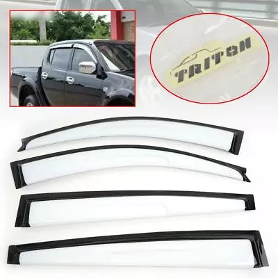 Wind Deflector Rain Visor Shield Fit Mitsubishi Triton L200 MN ML 4 Doors 05-14 • $81.06