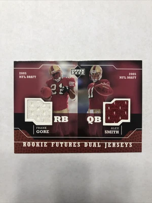 $14.99 • Buy 2005 Upper Deck Rookie Futures Dual Jerseys Frank Gore/Alex Smith Rc 49ers💥💥💥