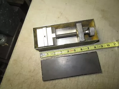 Vintage User Machinist Made Drill Press Mill Vise Work Hold Engine Turn Finish • $75.99