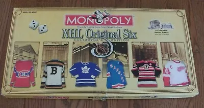 Monopoly NHL Original Six Collector's Edition + Nintendo Board -  Incomplete • $72.69