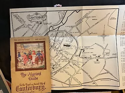 The Pilgrim's Guide To The Royal And Ancient City Of Canterbury WITH MAP • $11.10